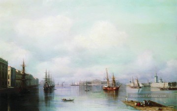 Ivan Aivazovsky œuvres - vue de peterburg 1888 Romantique Ivan Aivazovsky russe